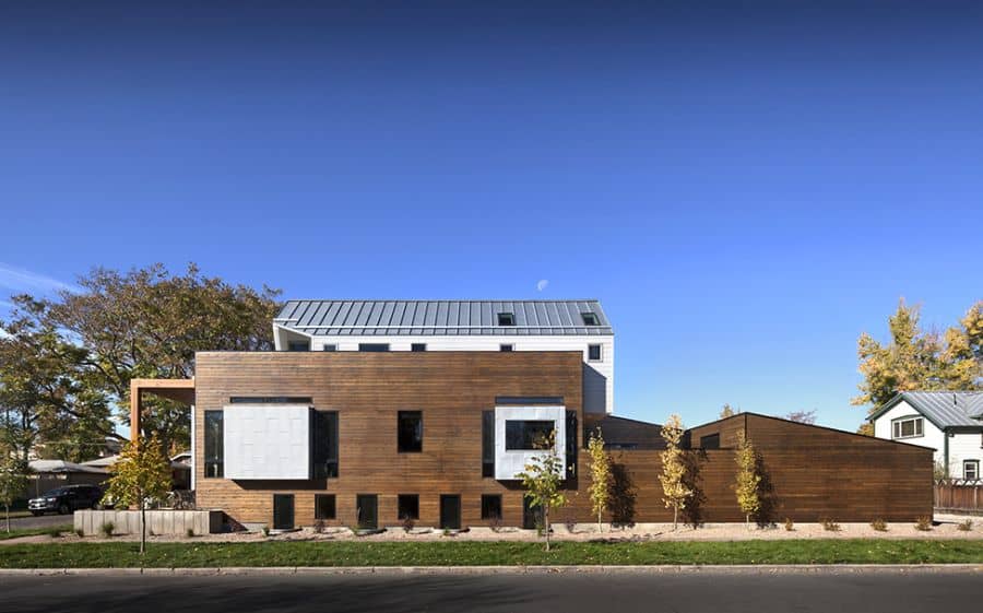 33rd Avenue house in Colorado House Covered In Wood Delivers Privacy In Style