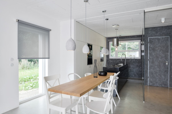 A Family Home with a Black & White Interior Photo A Family Home with a Black & White Interior in main interior design Category