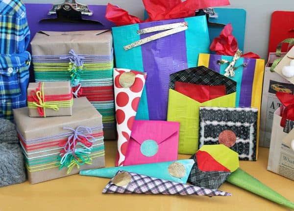 Colorful gift wrap ideas 10 Gift Wrap Ideas for Design Lovers
