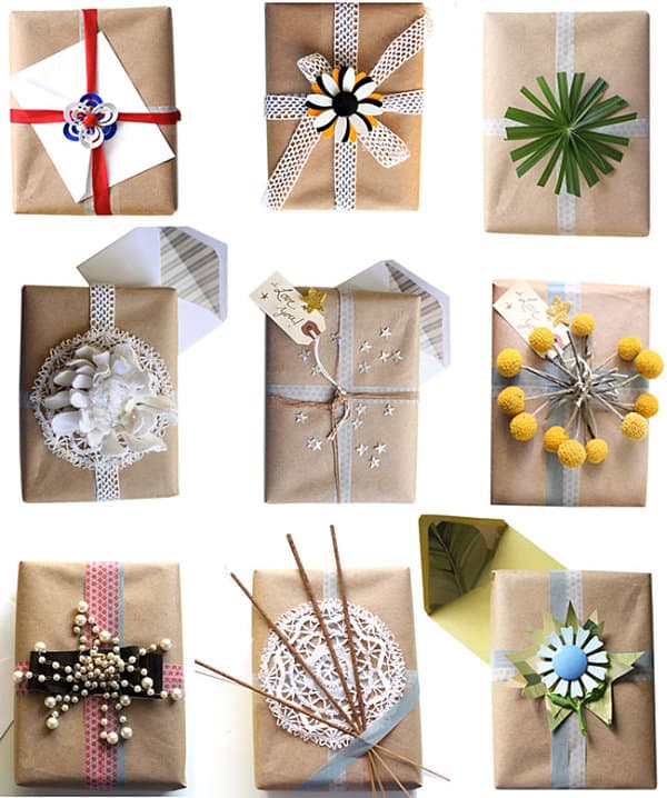 Creative gift wrap ideas Stylish Holiday Gift Wrap Ideas