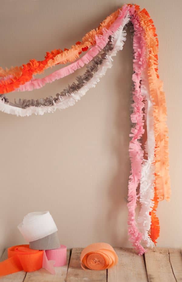 Festive fringe garland