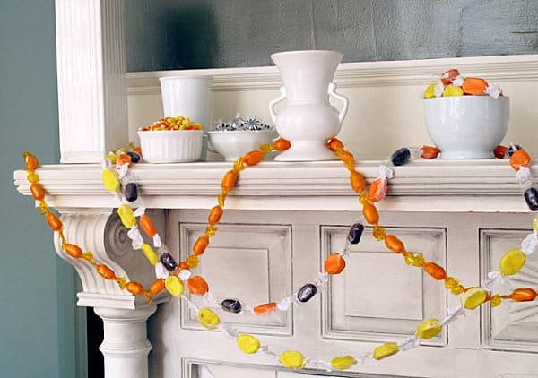 Halloween candy garland