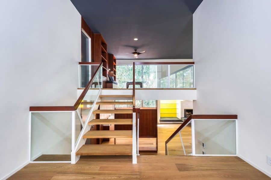 Interior with wooden surfaces