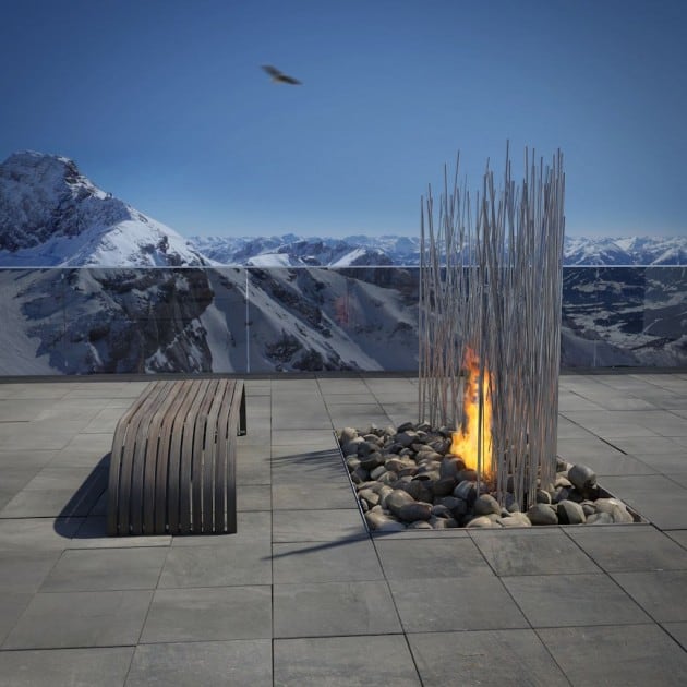 fire1 Amazing fireplace design by Elena Colombo