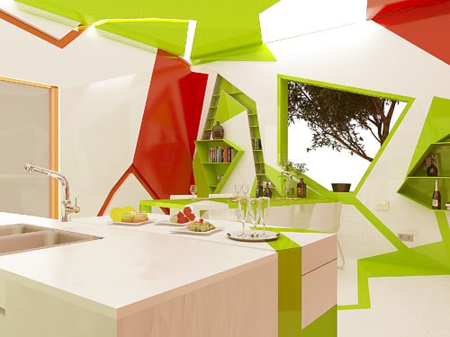 Cubism in the Kitchen by Gemelli Design Studio in main interior design architecture Category