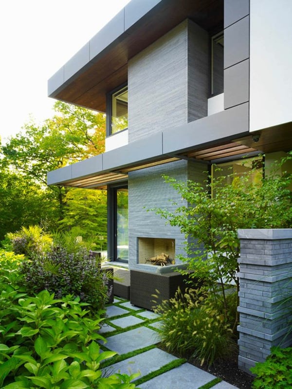 12 Amazing Modern Outdoor Fireplaces Photo 12 Amazing Modern Outdoor Fireplaces in main interior design architecture Category