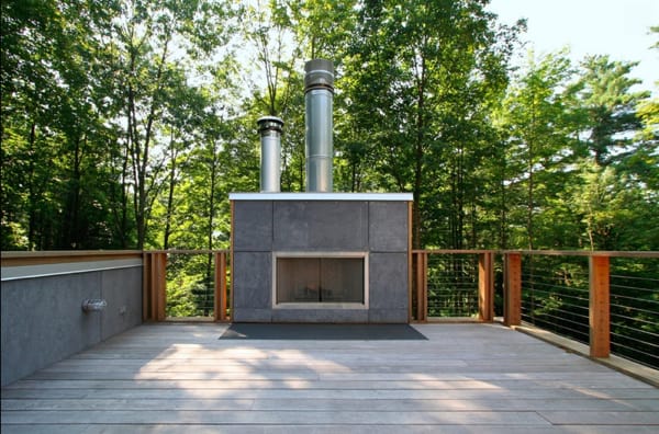 12 Amazing Modern Outdoor Fireplaces Photo 12 Amazing Modern Outdoor Fireplaces in main interior design architecture Category