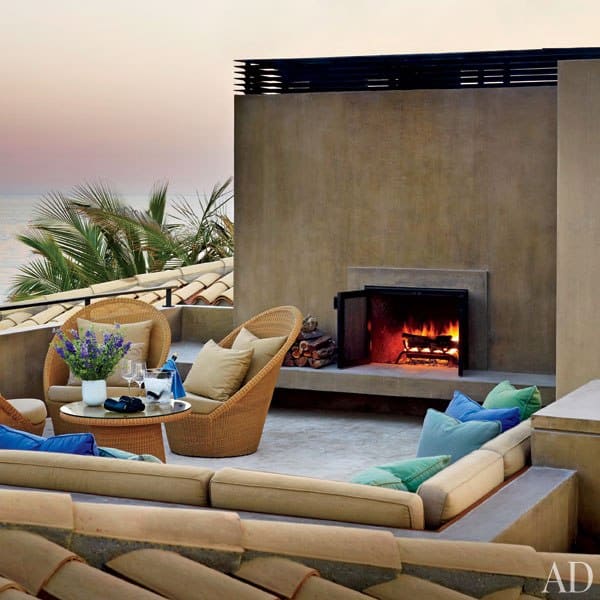 12 Amazing Modern Outdoor Fireplaces Photo 12 Amazing Modern Outdoor Fireplaces in main interior design architecture Category