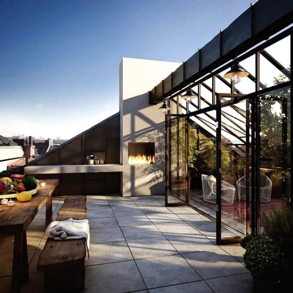 12 Amazing Modern Outdoor Fireplaces Photo 12 Amazing Modern Outdoor Fireplaces in main interior design architecture Category