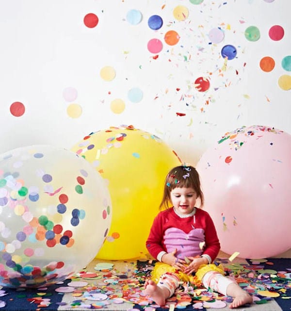 Confetti decorations