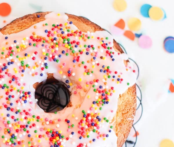 Delicious donut cake