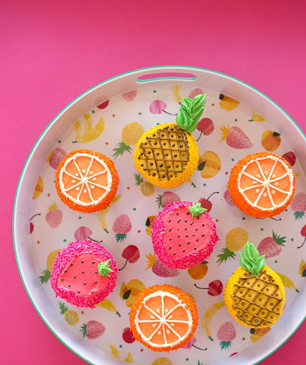 Fruity cupcakes for a summer party