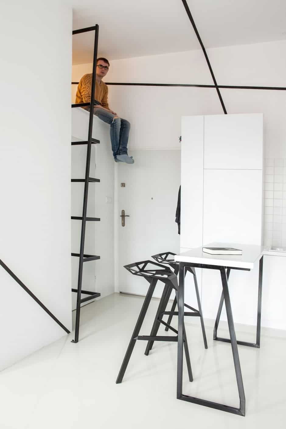 Modern Flat 12 Modern Flat 12 Small Apartment with Secret Storage Ingeniously Designed on a Budget