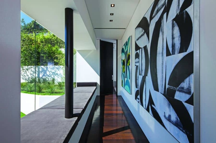 Modern artwork on the walls