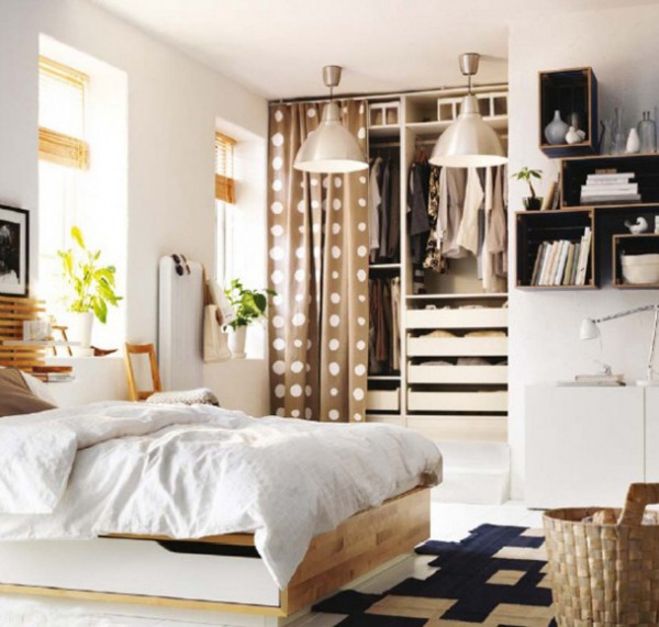 contemporary IKEA bedroom