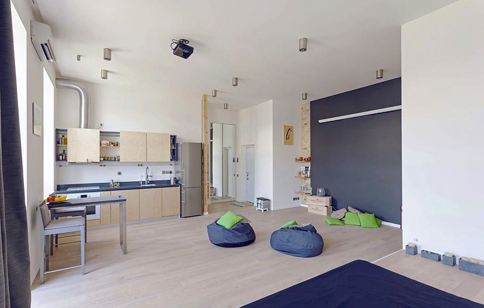 lovely modern apartment lovely modern apartment Unusual Layout Defining a 58 Sqm Open Studio Apartment in Ukraine