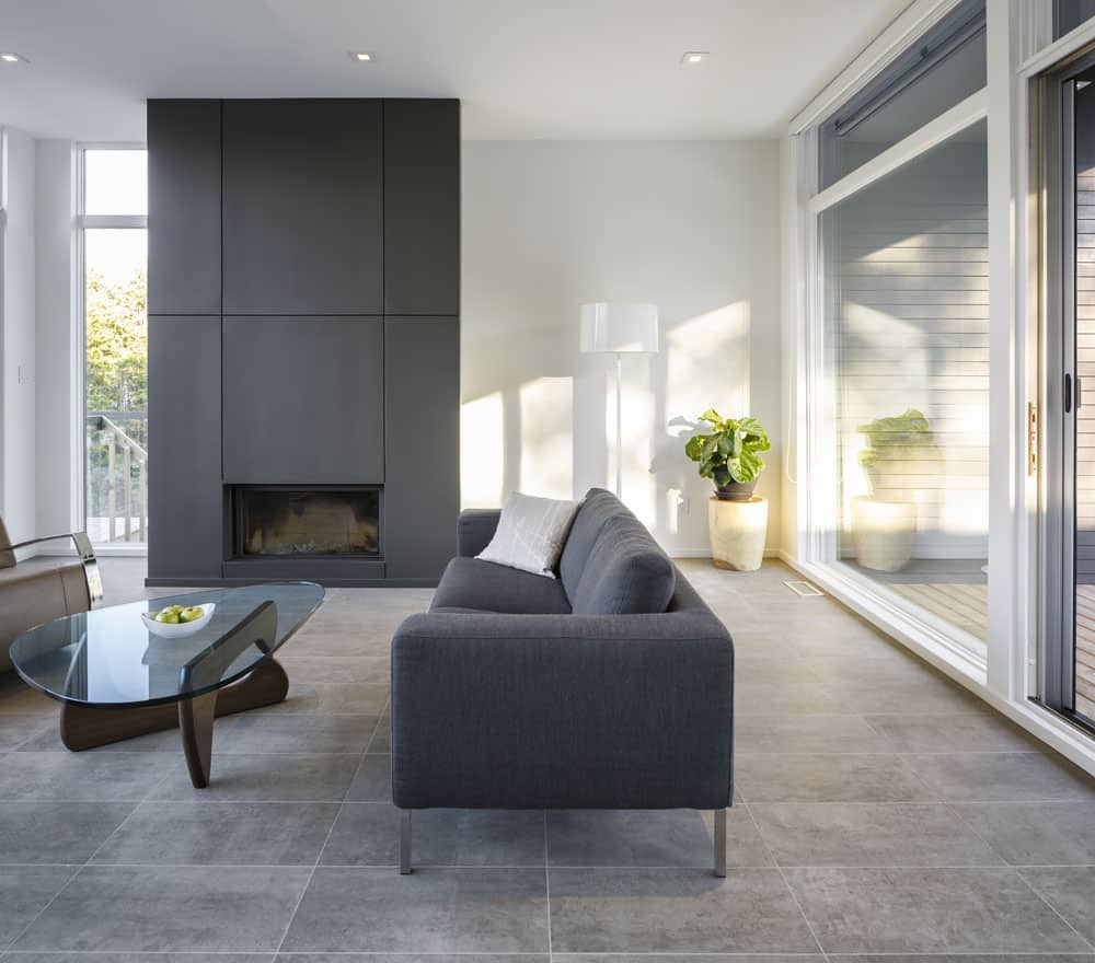 Uncluttered Modern Family Home Breathing In Canadian River Panoramas