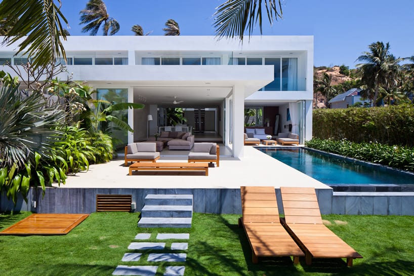 design modern residence3 Holiday Inspiring Palm Tree Hideout in Vietnam: Oceanique Villas