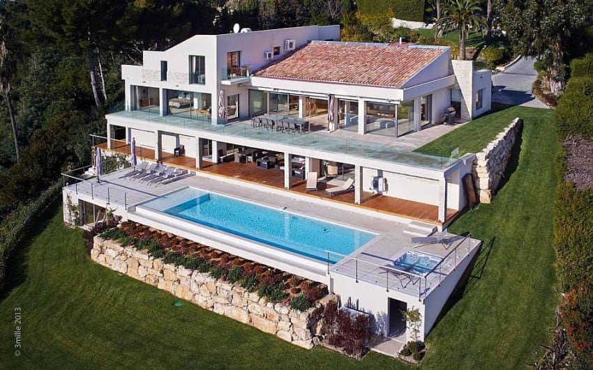architecture project Cannes estate Massive Contemporary 6 Bedroom Estate in Cannes: Villa Chamade