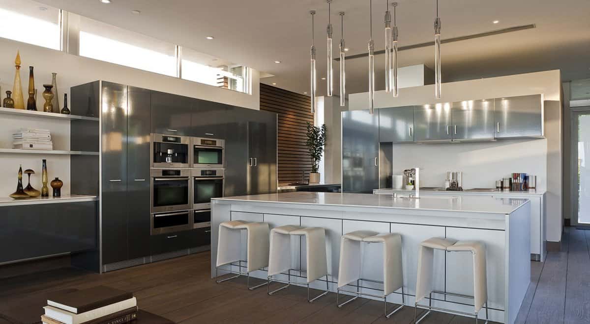 Kitchen and stainless steel appliances Kitchen and stainless steel appliances DJ Aviciis Astounding $15.5 Million Property in Hollywood Hills