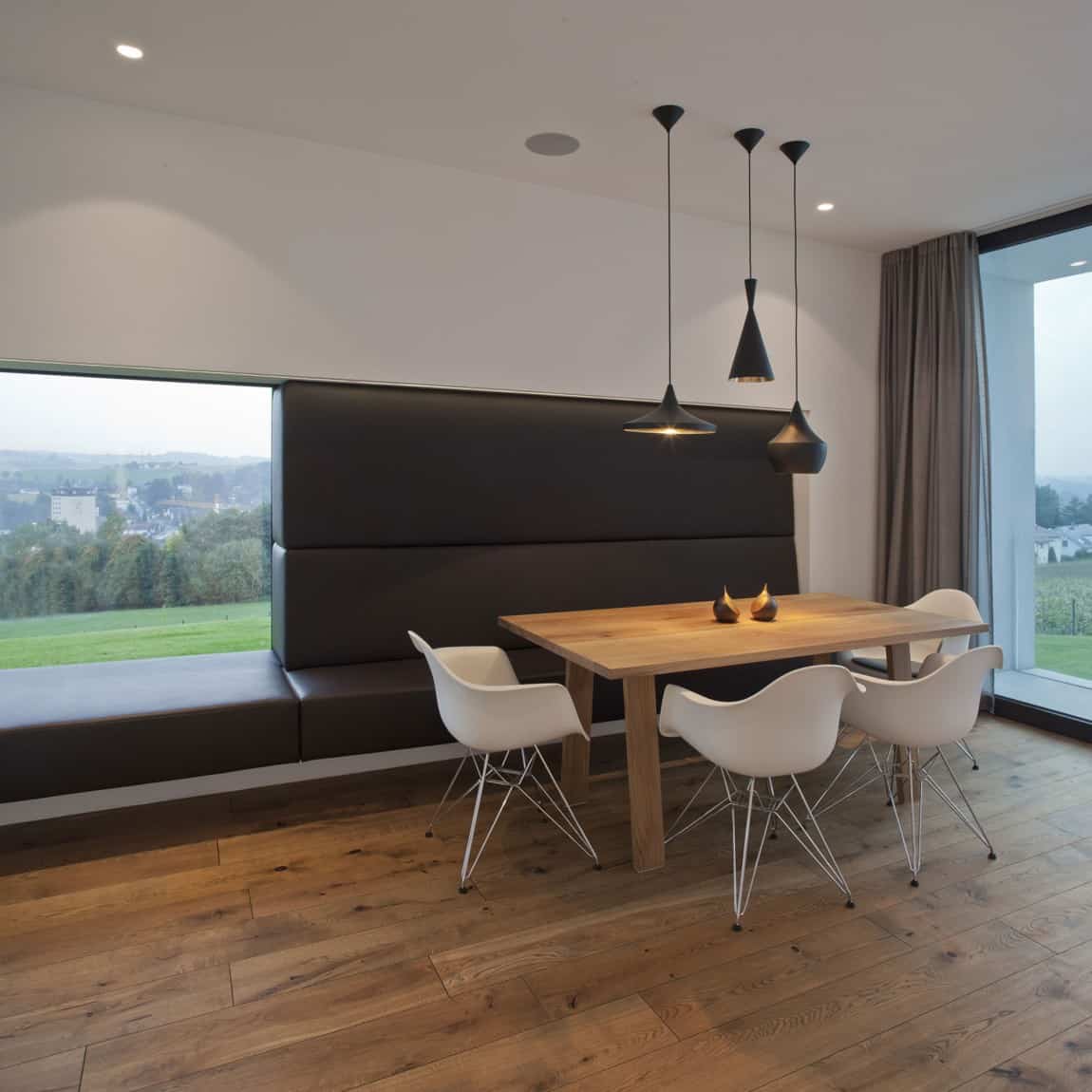 Modern light fixtures Modern light fixtures Residence Featuring Stacked Layers Feels Neat and Tidy: House P in Austria
