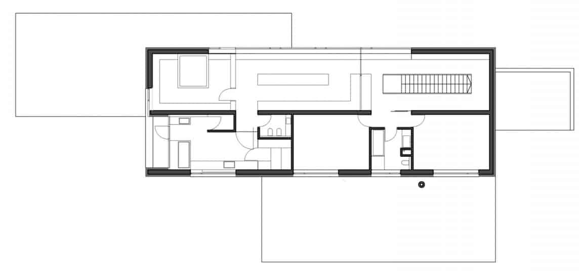 Third floor level Third floor level Residence Featuring Stacked Layers Feels Neat and Tidy: House P in Austria