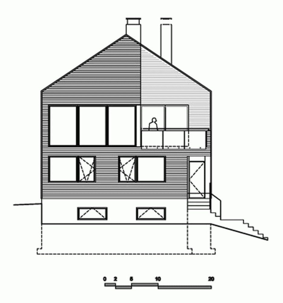 Elevation B Elevation B Reinterpretation of a Traditional Barn: Malbaie VIII Residence in Canada