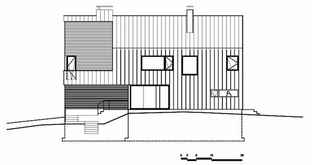 Elevation D Elevation D Reinterpretation of a Traditional Barn: Malbaie VIII Residence in Canada