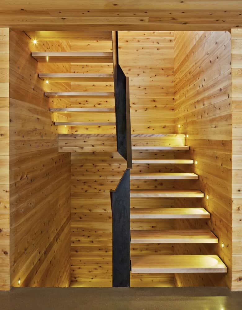 Stairs Stairs Reinterpretation of a Traditional Barn: Malbaie VIII Residence in Canada